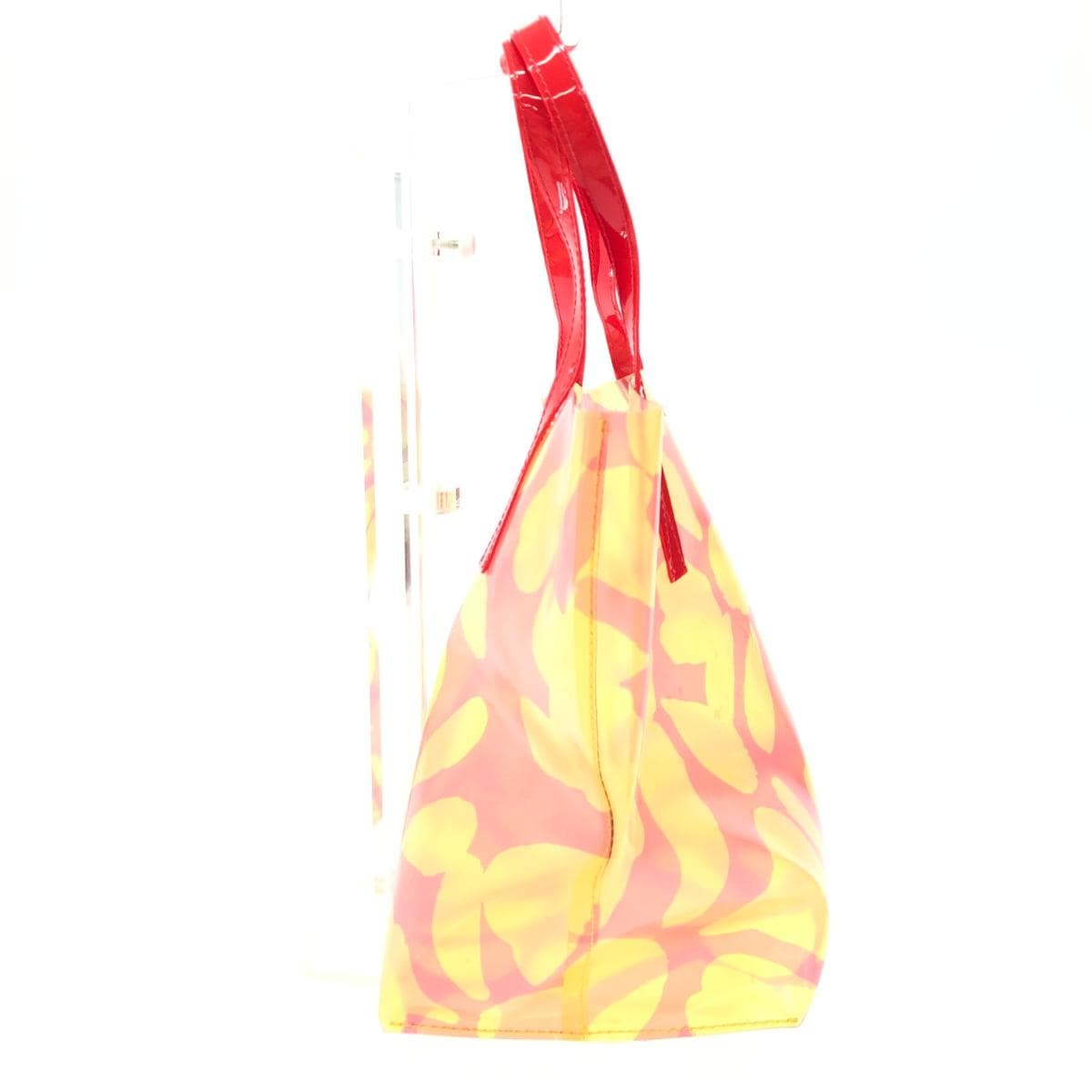 MARNI Tote Bag Flower/Vinyl Red/Yellow Women's 2