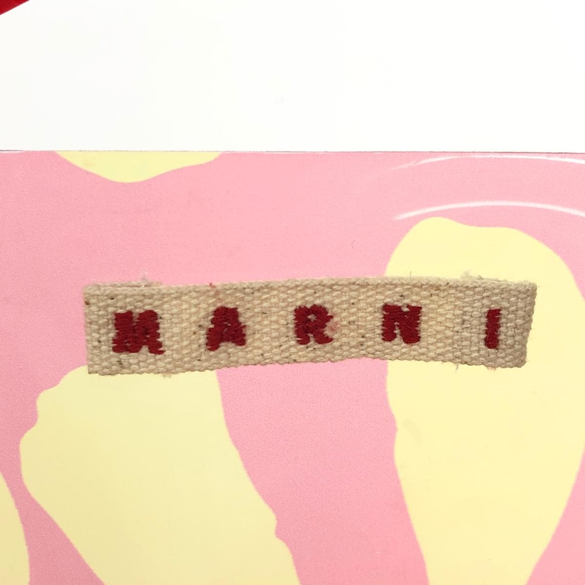 MARNI Tote Bag Flower/Vinyl Red/Yellow Women's 8