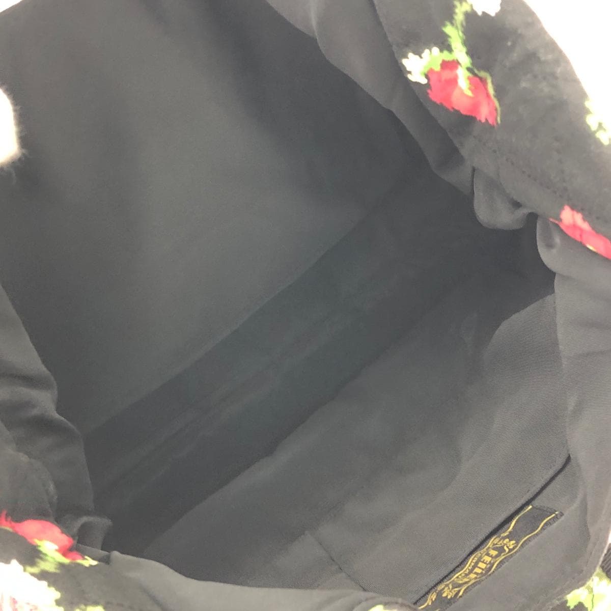 FEILER Tote Bag Good Condition Quilting Black Ladies 5