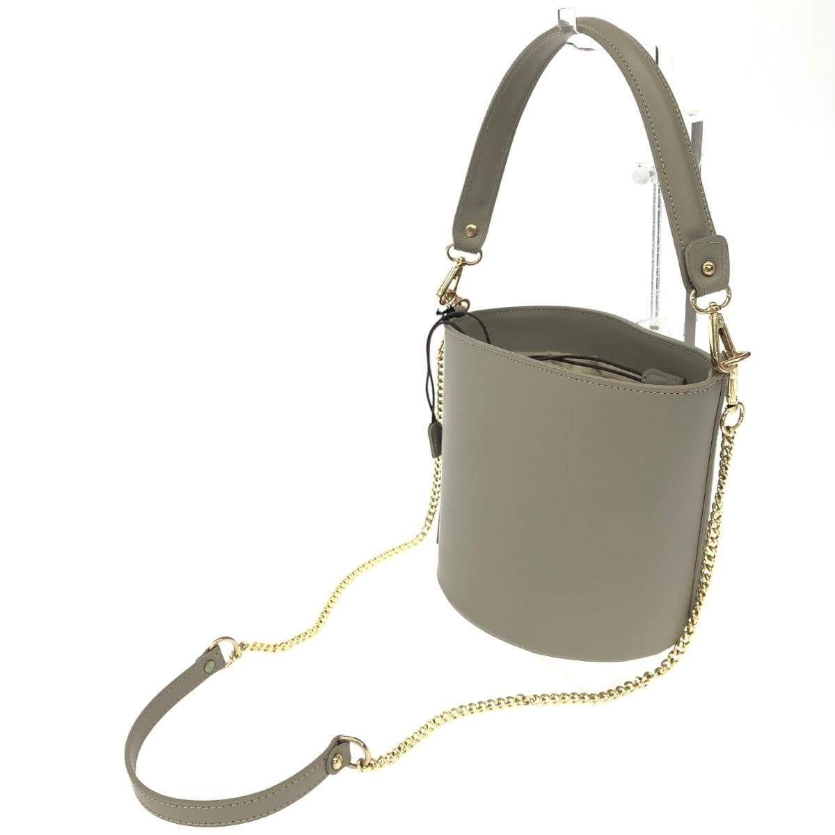 MARCO BIANCHINI 2WAY Bag Excellent Condition Bucket Type Gray Women's 3