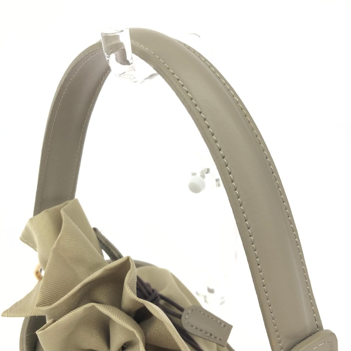 MARCO BIANCHINI 2WAY Bag Excellent Condition Bucket Type Gray Women's 4