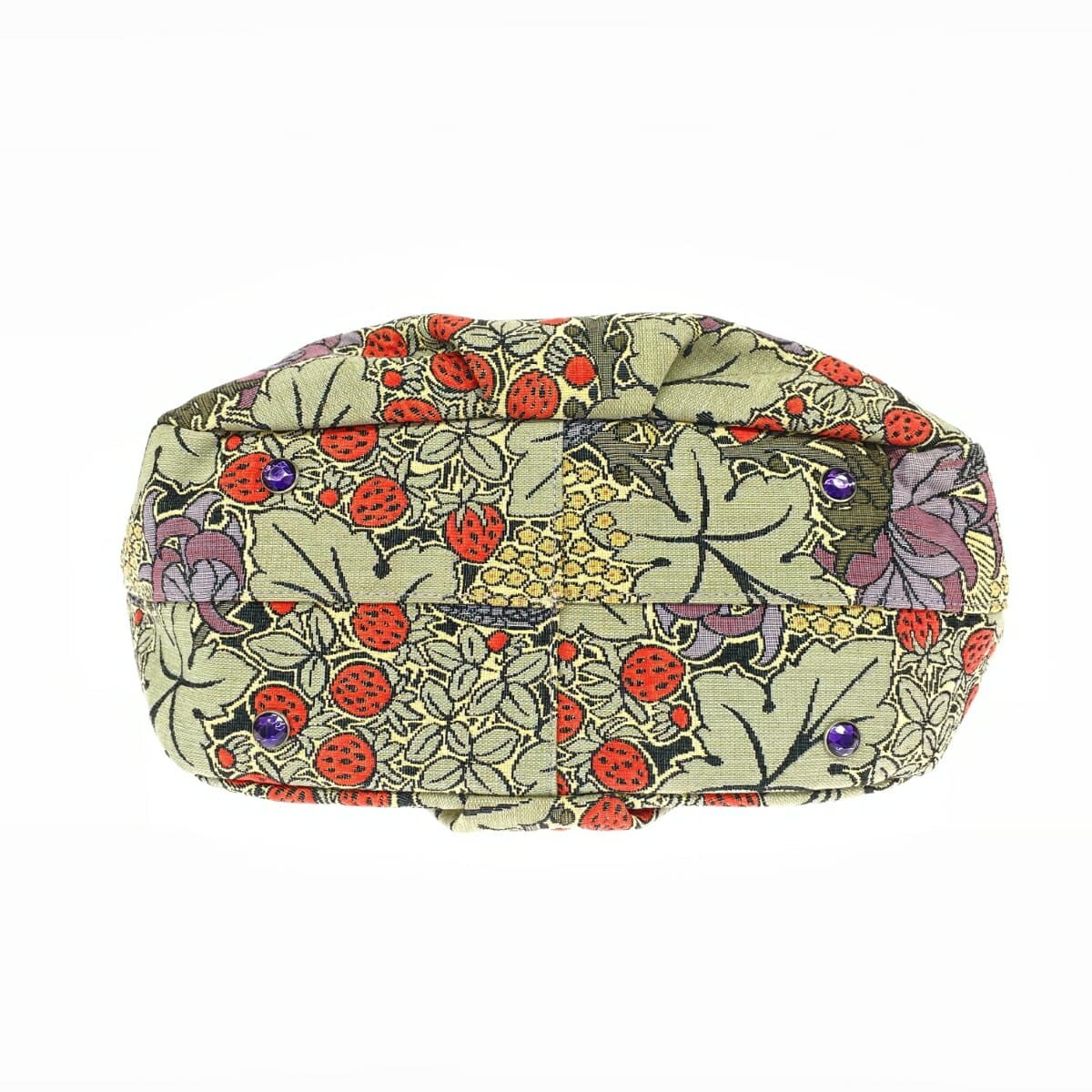 Think Bee Tote Bag Bird Strawberry Jacquard Beige Ladies 5