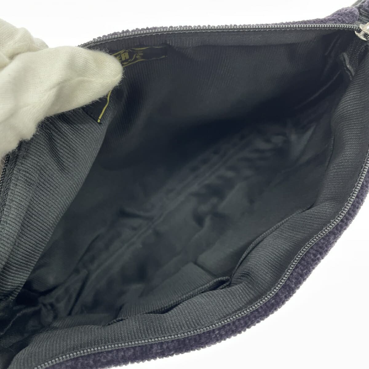 FEILER Shoulder Bag Chenille Weave Purple Ladies 6