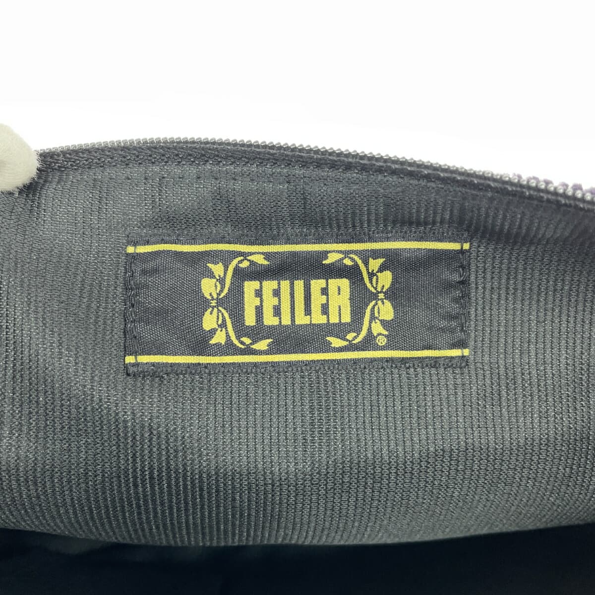 FEILER Shoulder Bag Chenille Weave Purple Ladies 7