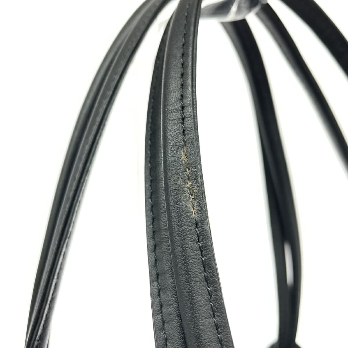 FEILER Tote Bag Chenille Weave × Leather Green Ladies 8