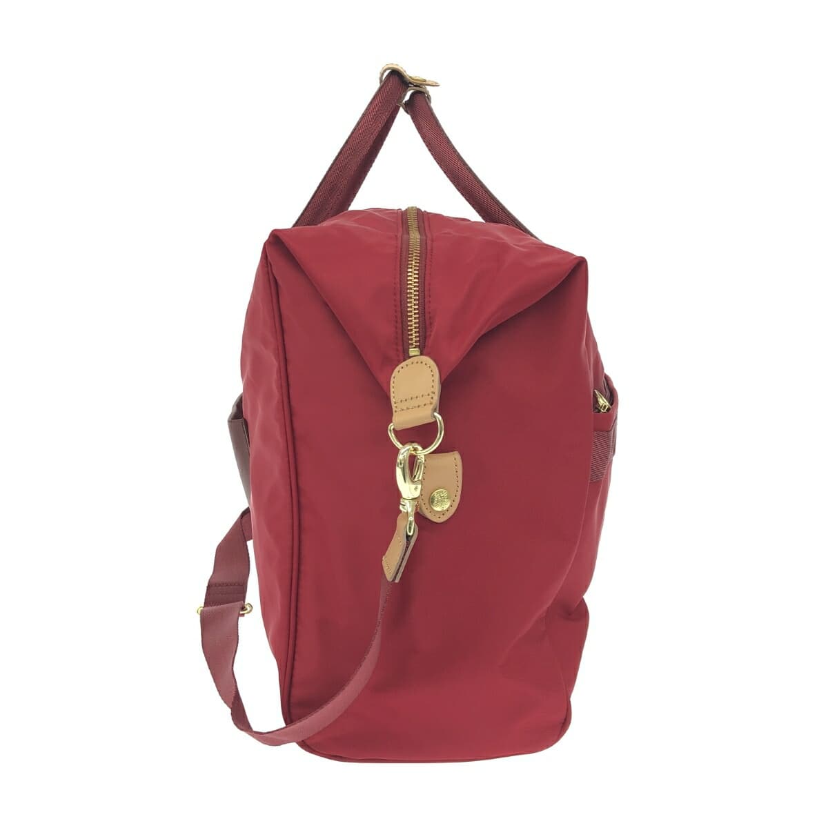 Kanana Project Boston Bag Good Condition Nylon Red Women's 2