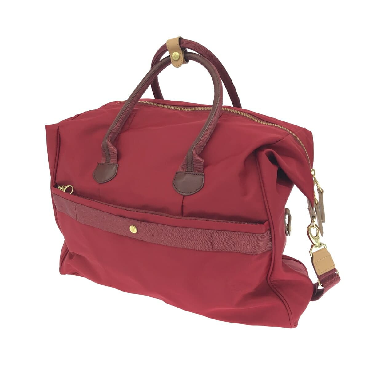 Kanana Project Boston Bag Good Condition Nylon Red Women's 3