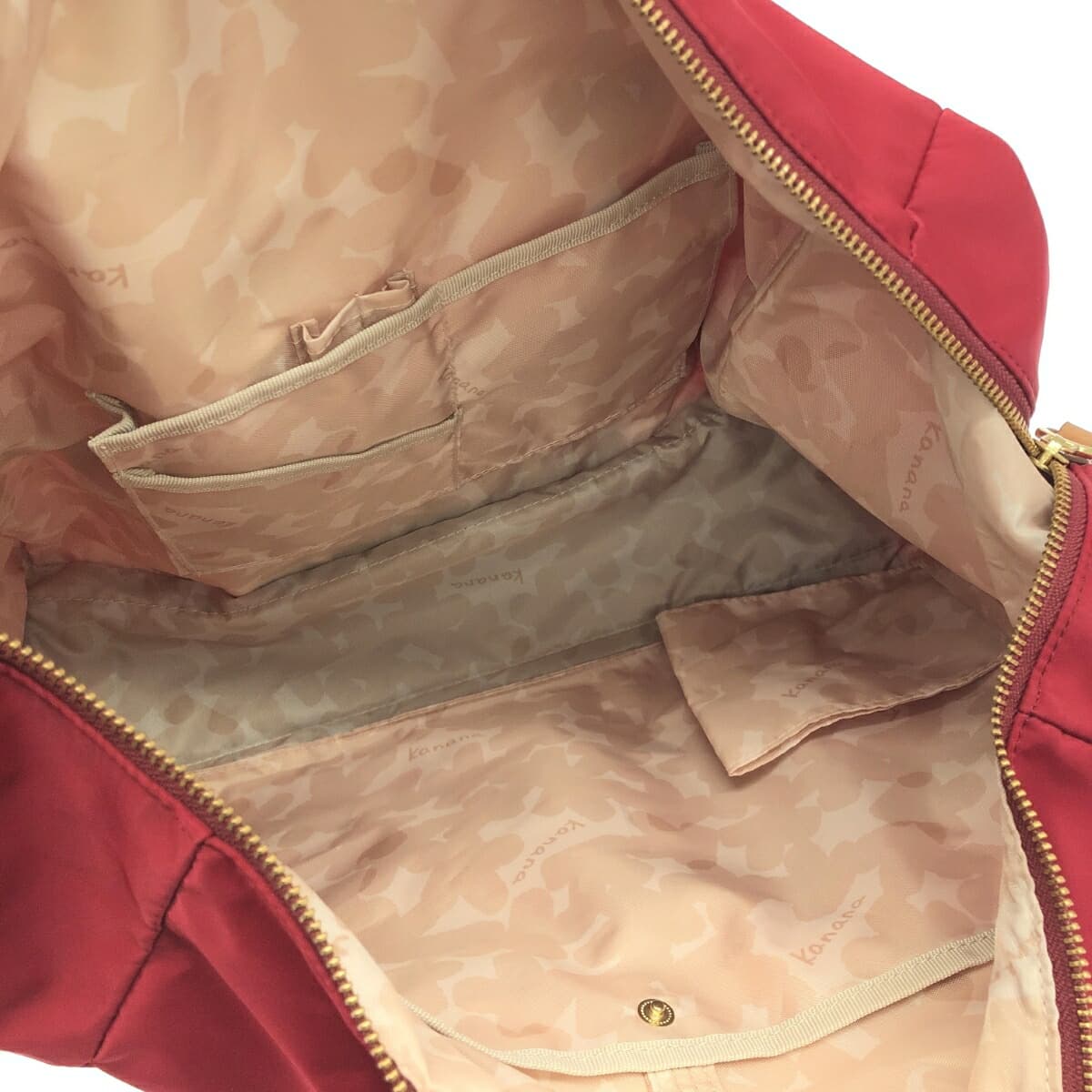 Kanana Project Boston Bag Good Condition Nylon Red Women's 5