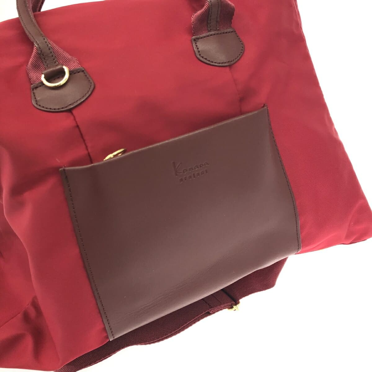 Kanana Project Boston Bag Good Condition Nylon Red Women's 6