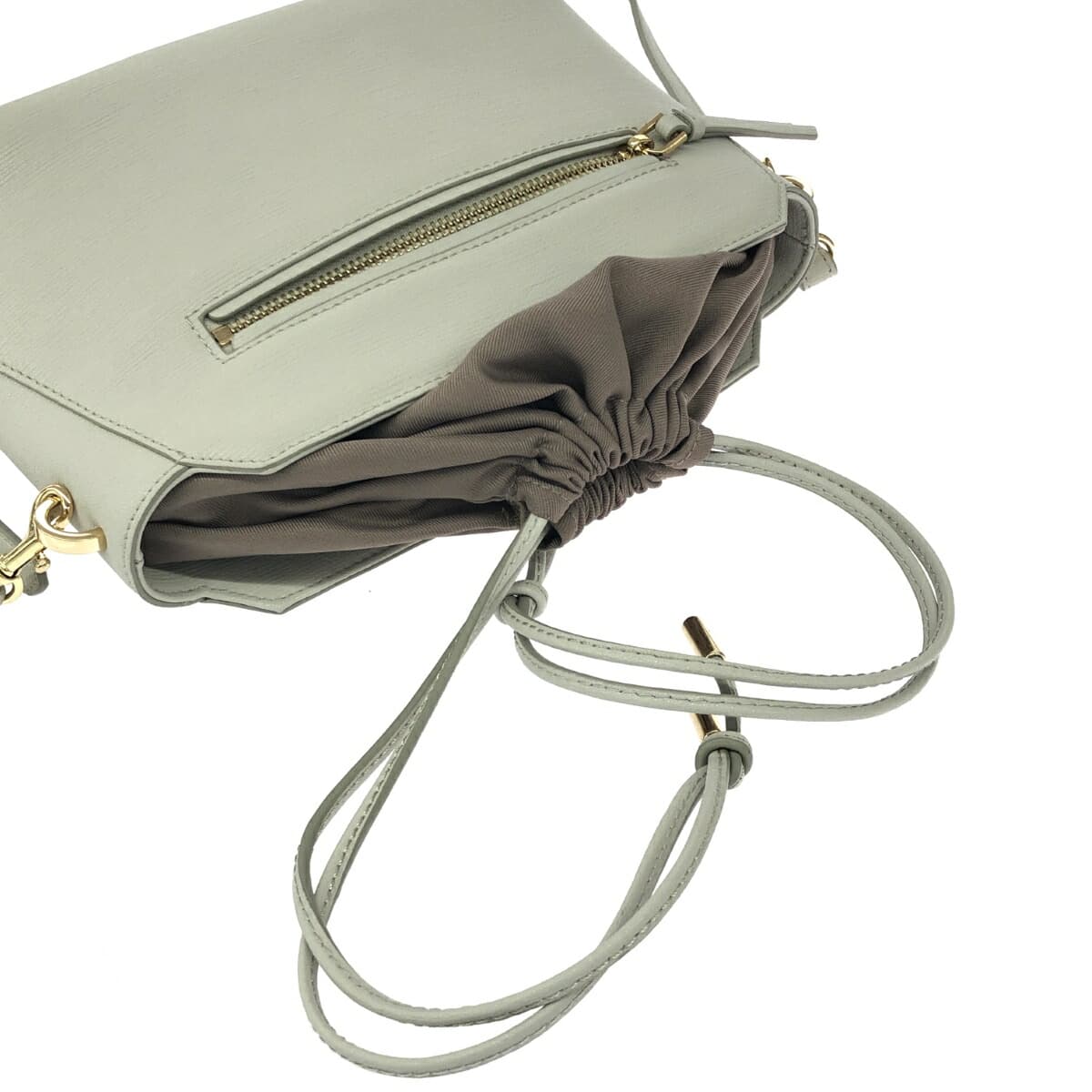 TOPKAPI Topkapi Shoulder Bag Excellent Condition Drawstring Gray Women's 5