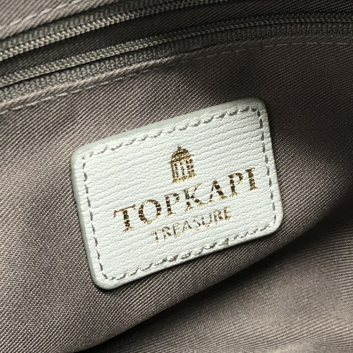 TOPKAPI Topkapi Shoulder Bag Excellent Condition Drawstring Gray Women's 7