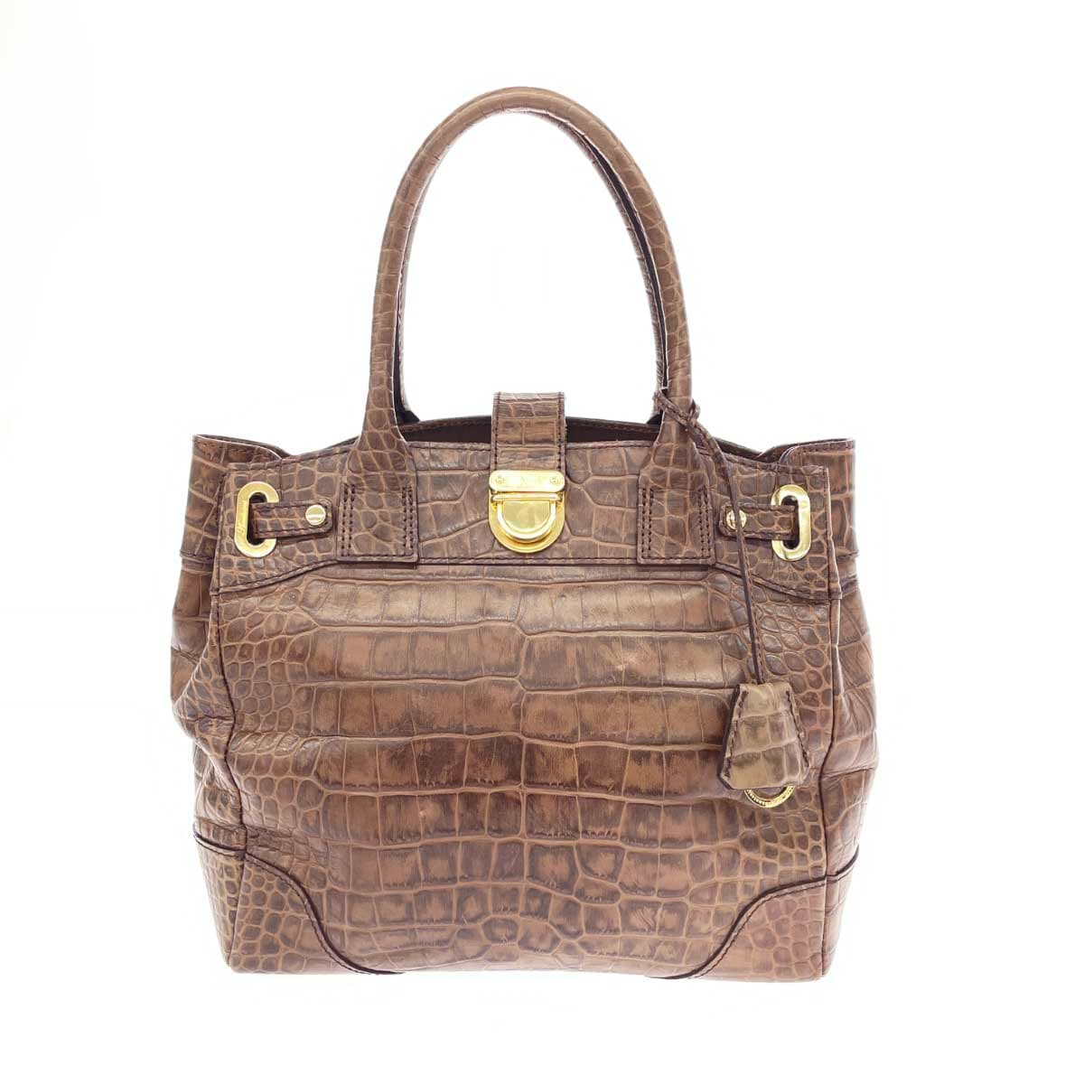 A.D.M.J (Accessoires De Mademoiselle) Accessoires De Mademoiselle Jap Tote Bag Leather Brown Ladies