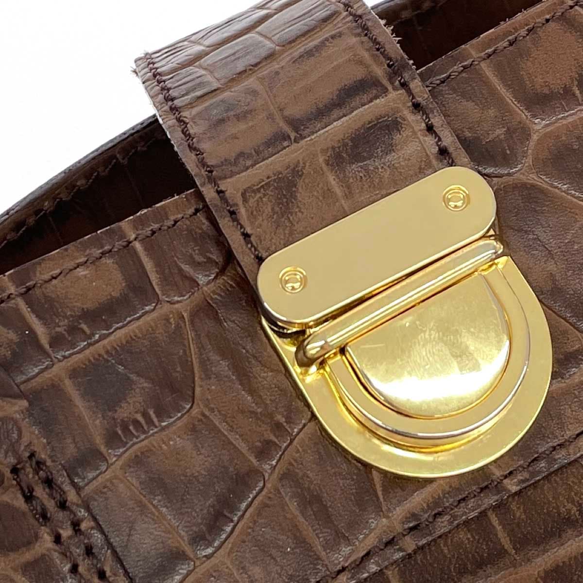 A.D.M.J (Accessoires De Mademoiselle) Accessoires De Mademoiselle Jap Tote Bag Leather Brown Ladies 10