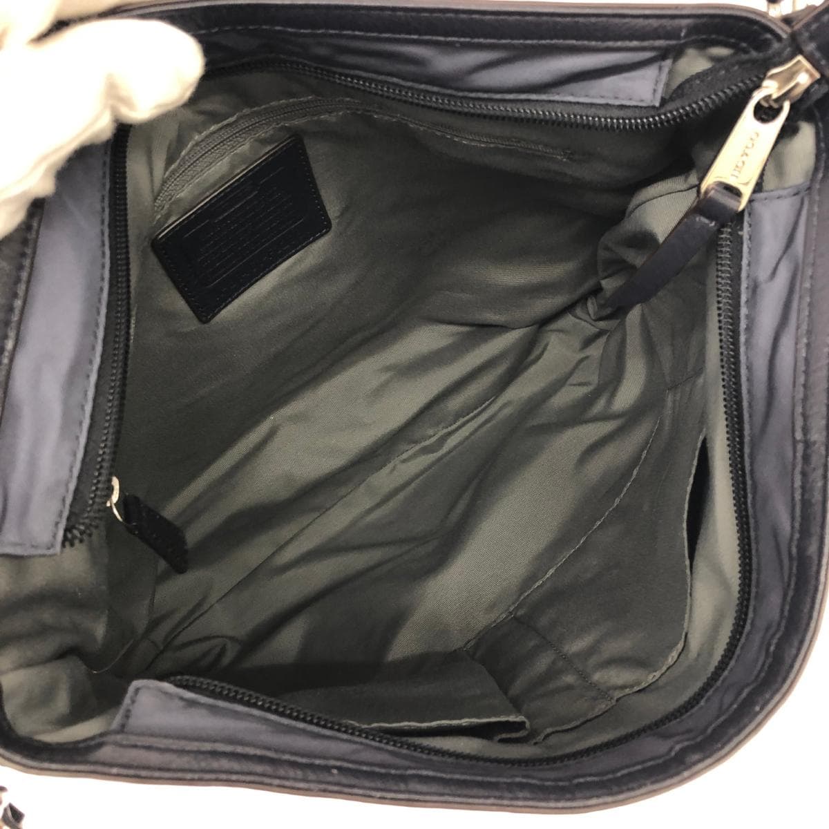 COACH 2WAY Shoulder Bag Good Condition Nylon F32981 Navy Ladies 7