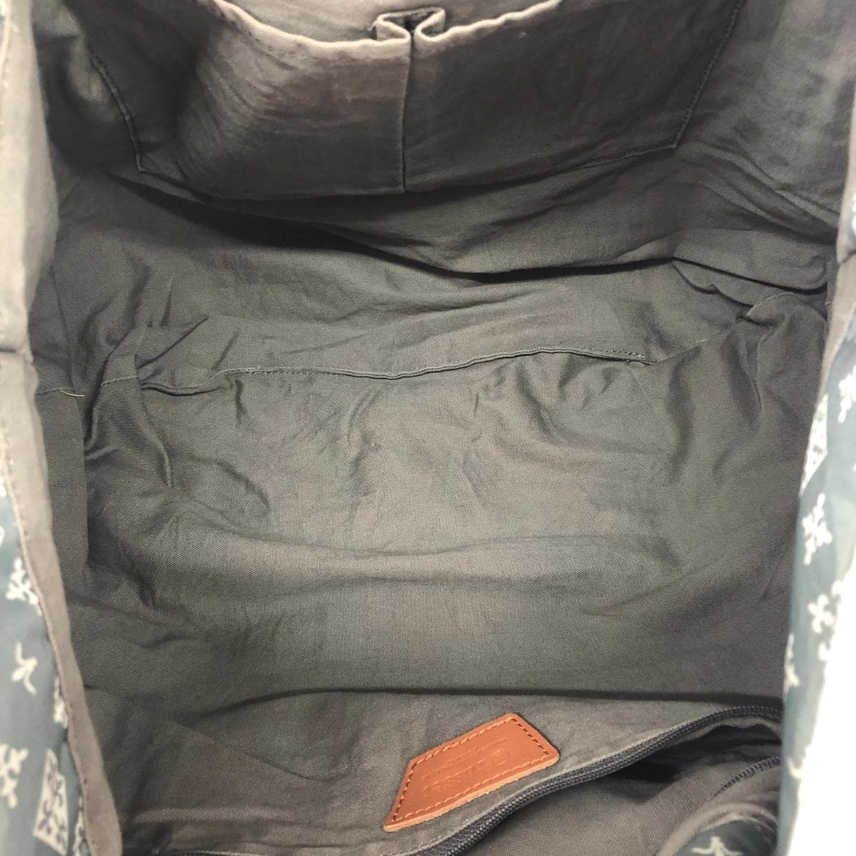 Russet Rassit Tote Bag Monogram/Nylon × Leather Green Ladies 4