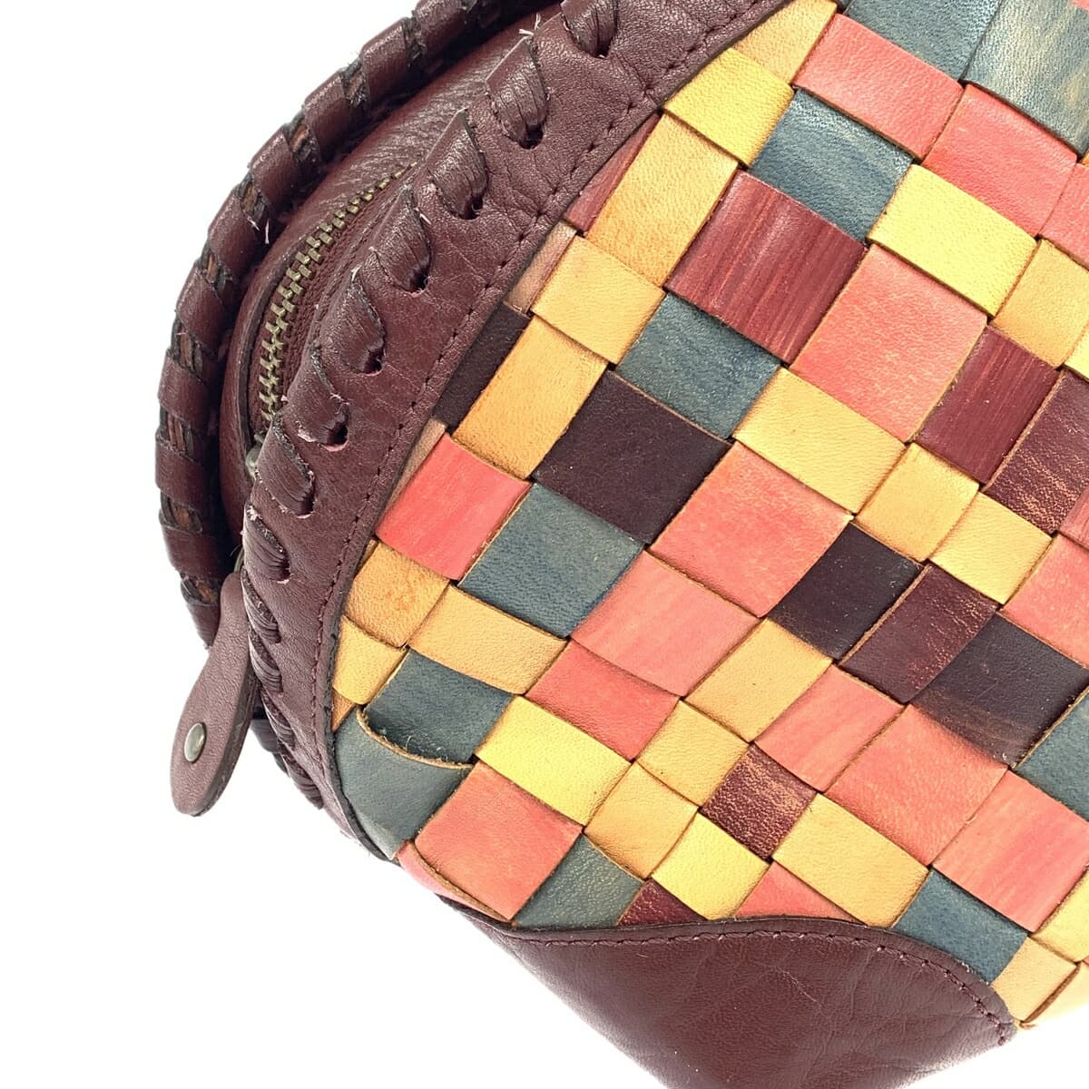 IBIZA Ibiza Handbag Good Condition Mesh/Leather Multicolor Women's 7