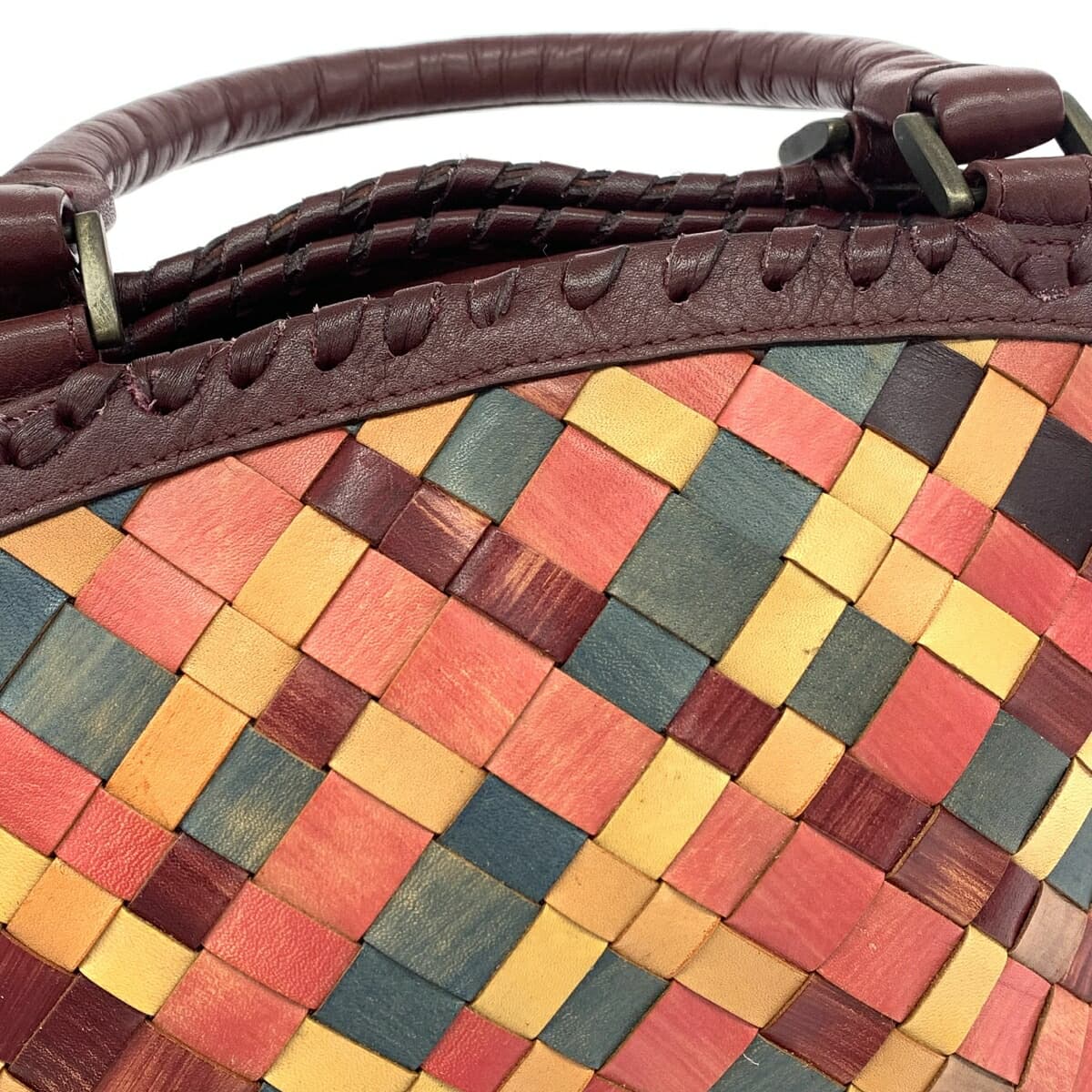 IBIZA Ibiza Handbag Good Condition Mesh/Leather Multicolor Women's 8