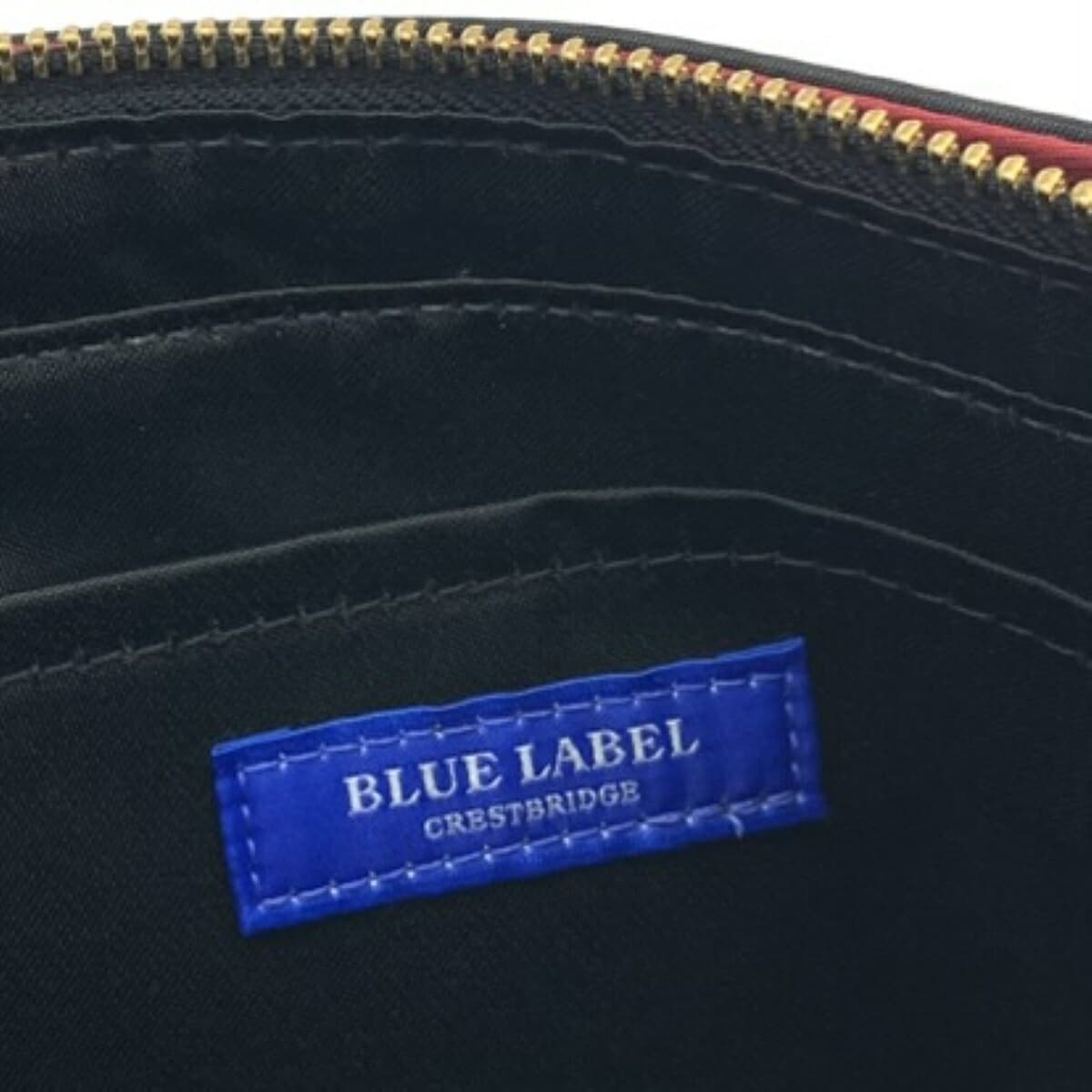 BLUE LABEL CRESTBRIDGE Shoulder Bag Unused Item Nylon/Check Pattern Black Ladies 7
