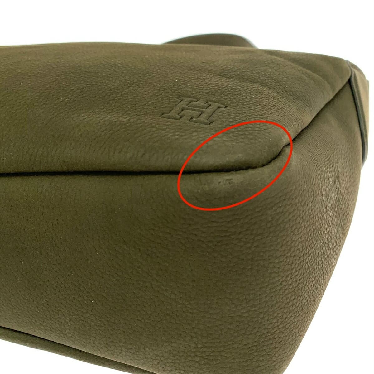 HIROFU Hirofu One Shoulder Bag / Altalena Excellent Condition Nubuck Leather / Retail Price ¥92,400 Khaki Women's 8