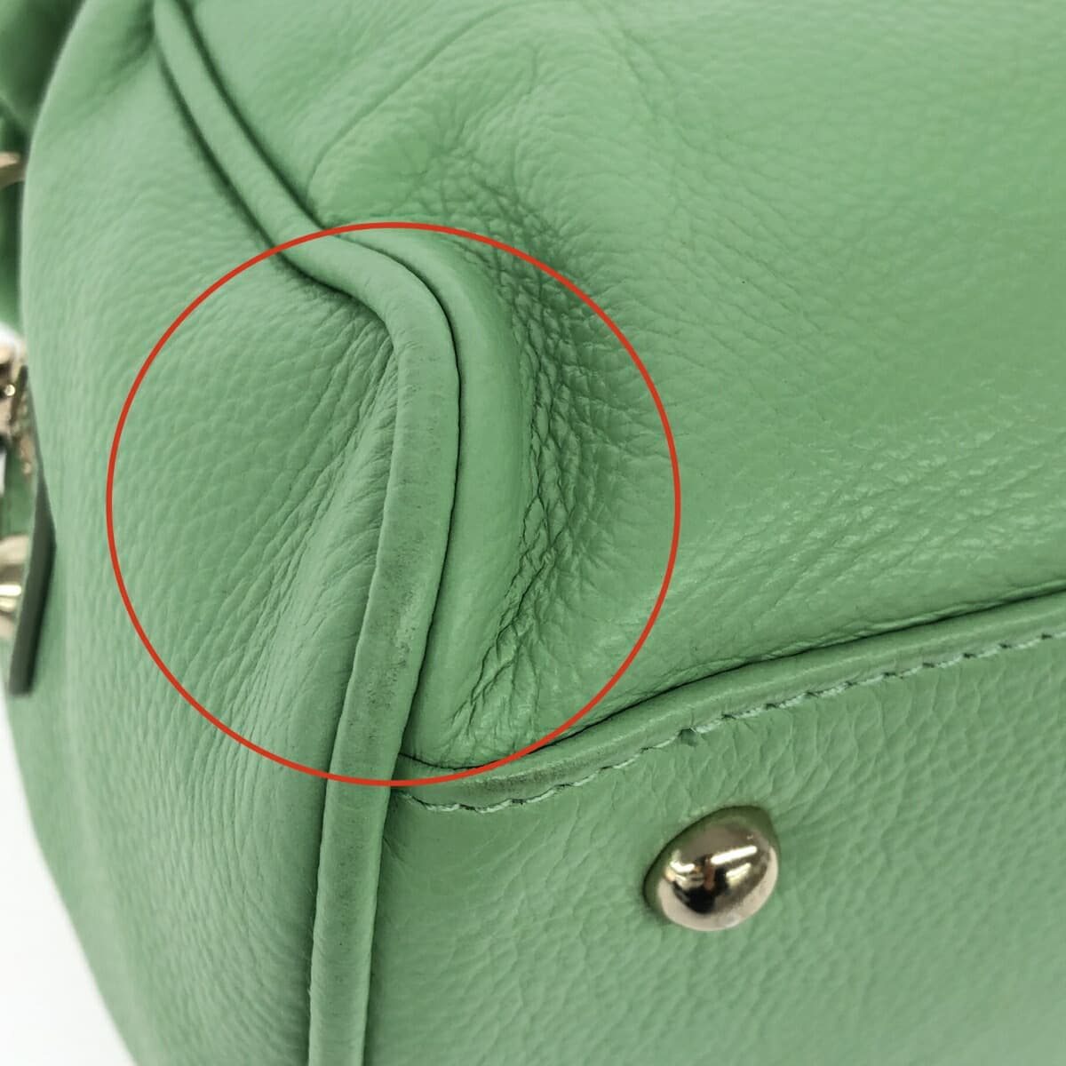DIANA 2WAY bag like new leather green for women 10
