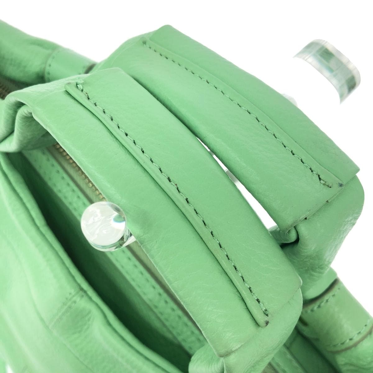DIANA 2WAY bag like new leather green for women 4