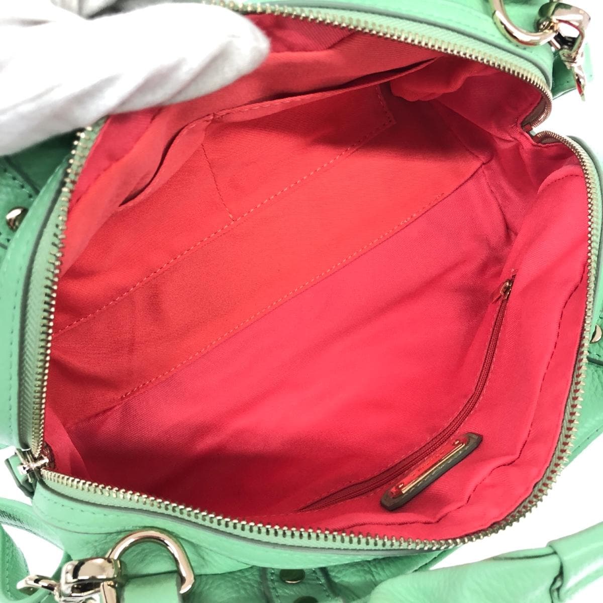 DIANA 2WAY bag like new leather green for women 7