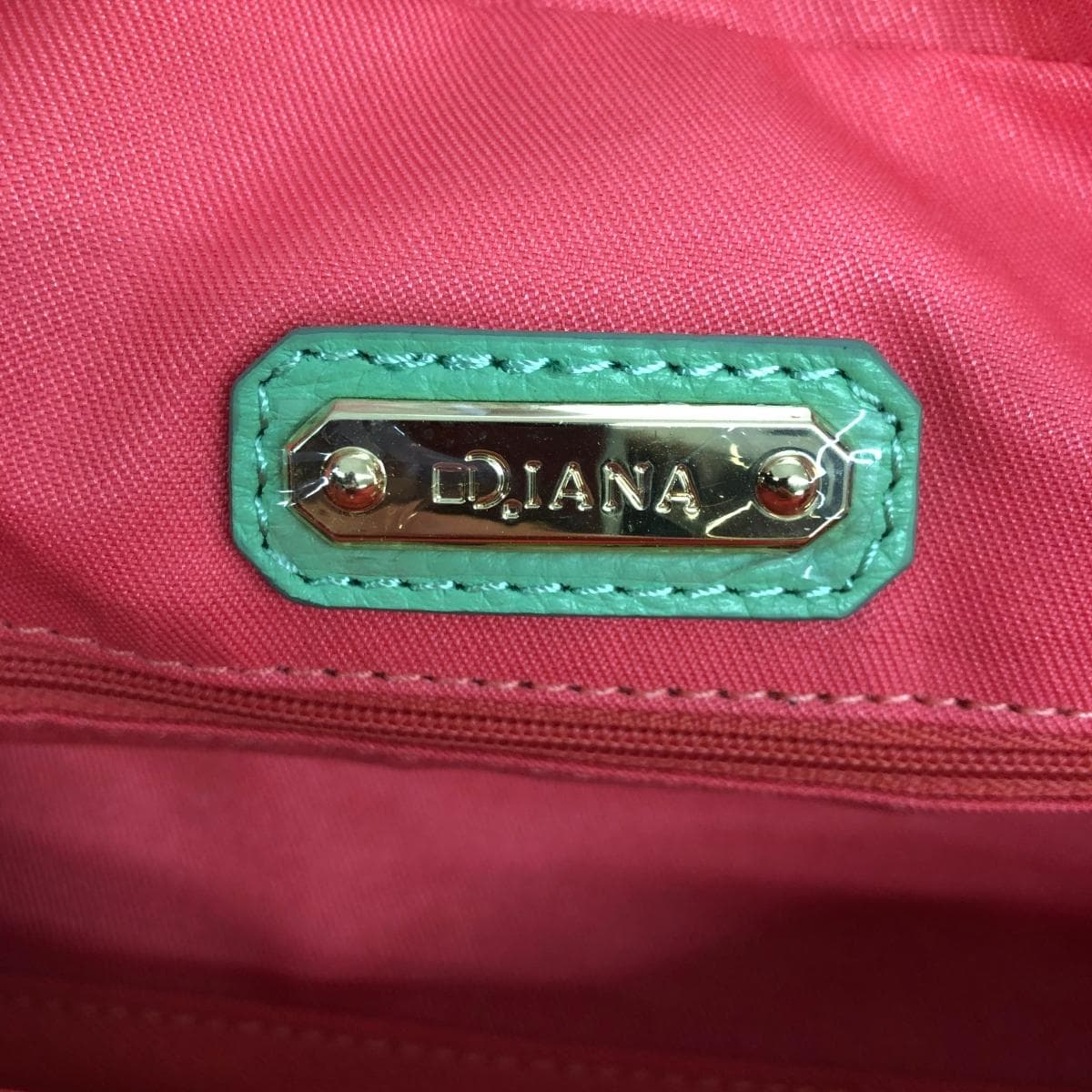 DIANA 2WAY bag like new leather green for women 8