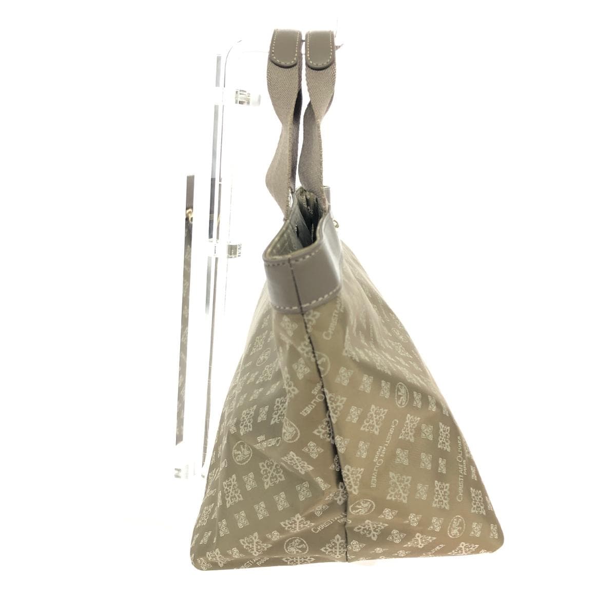 CHRISTIAN OLIVIER Tote Bag Excellent Condition Monogram/Nylon Olive Ladies 2