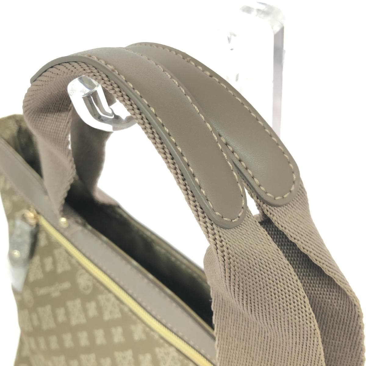 CHRISTIAN OLIVIER Tote Bag Excellent Condition Monogram/Nylon Olive Ladies 4