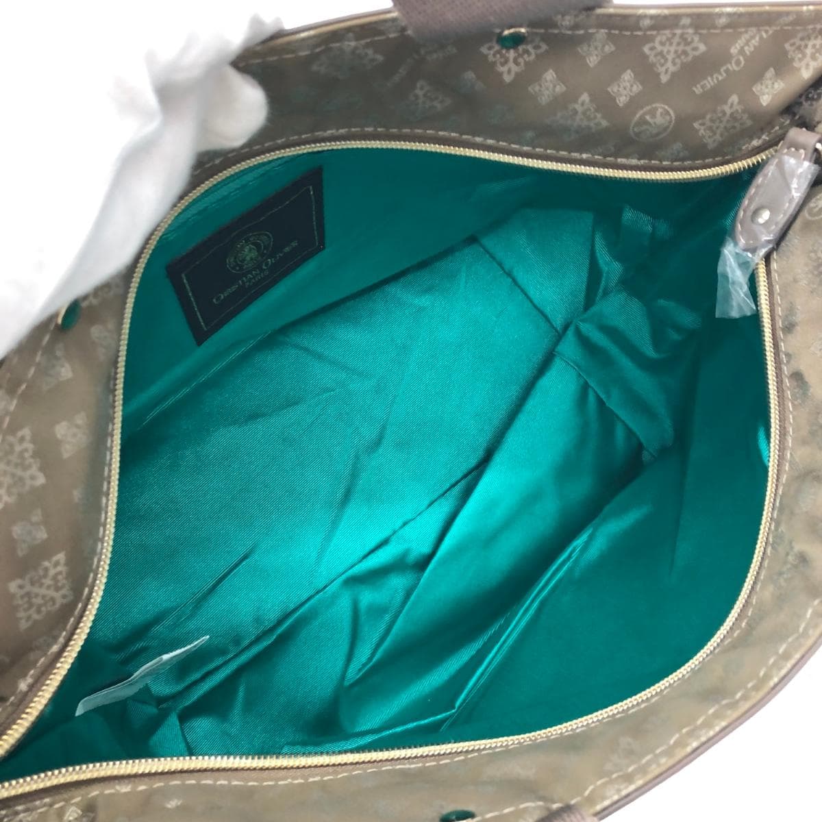 CHRISTIAN OLIVIER Tote Bag Excellent Condition Monogram/Nylon Olive Ladies 6