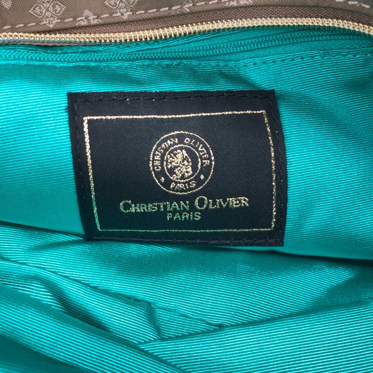 CHRISTIAN OLIVIER Tote Bag Excellent Condition Monogram/Nylon Olive Ladies 7