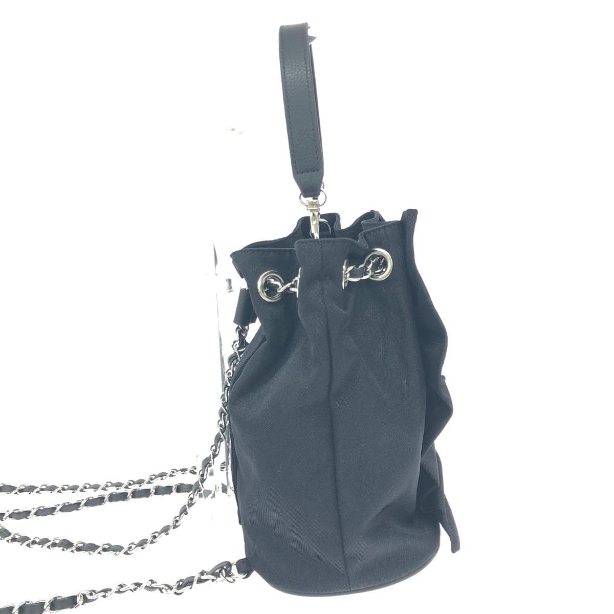 CELFORD Chain Shoulder Frill Sac, unused item, backpack, handbag, black, ladies 2