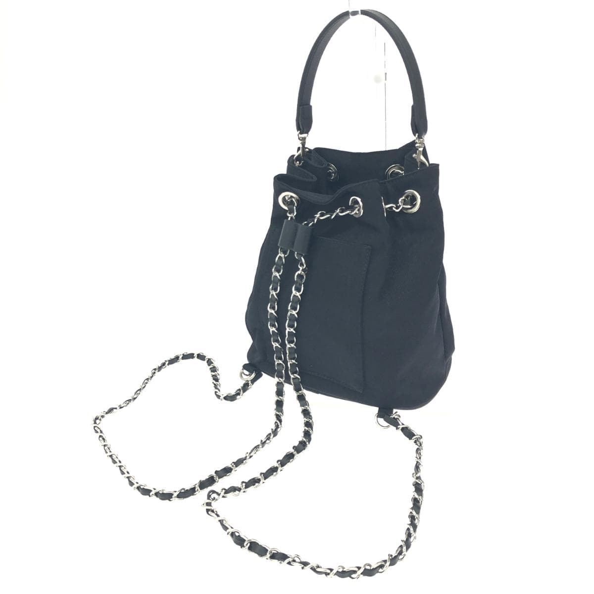 CELFORD Chain Shoulder Frill Sac, unused item, backpack, handbag, black, ladies 3