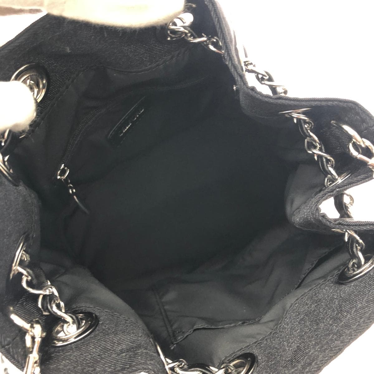 CELFORD Chain Shoulder Frill Sac, unused item, backpack, handbag, black, ladies 6