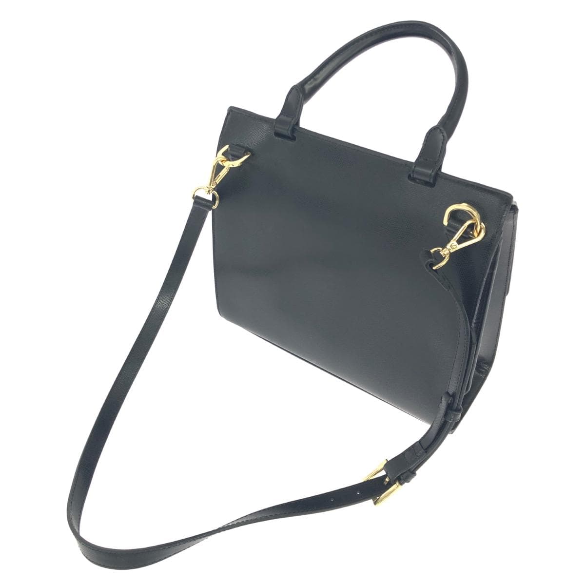 TED BAKER 2WAY bag in good condition, leather, black 3