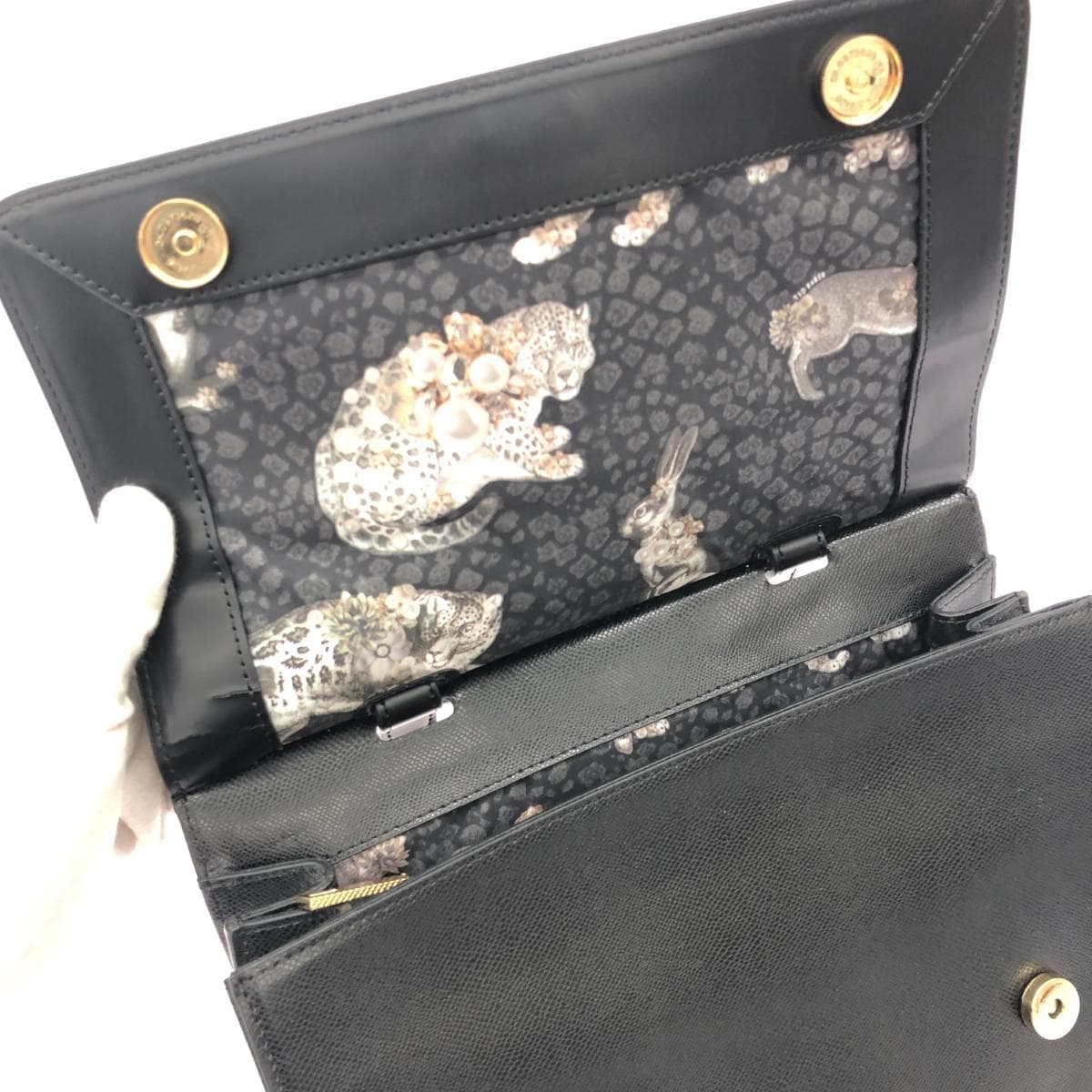 TED BAKER 2WAY bag in good condition, leather, black 5