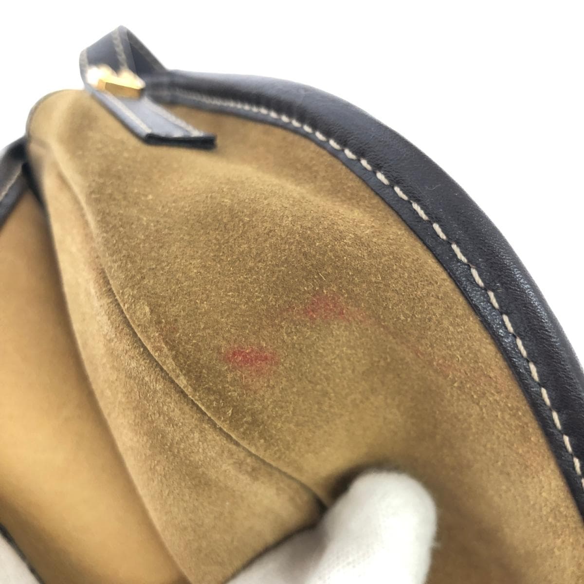 LOEWE Shoulder Bag Anagram/Suede Vintage Item Beige Women's 10