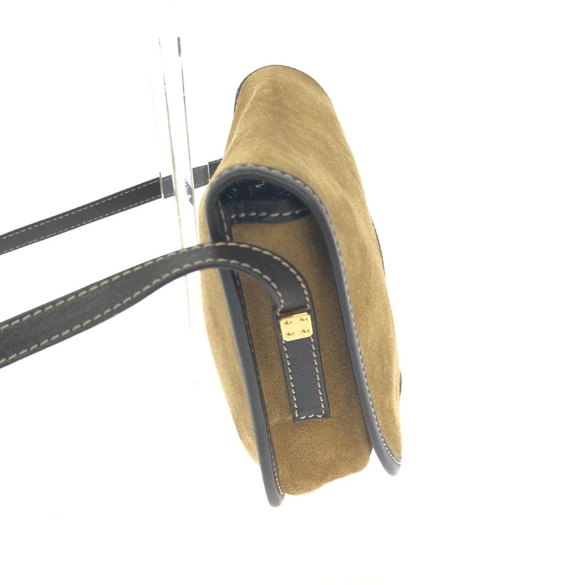 LOEWE Shoulder Bag Anagram/Suede Vintage Item Beige Women's 2