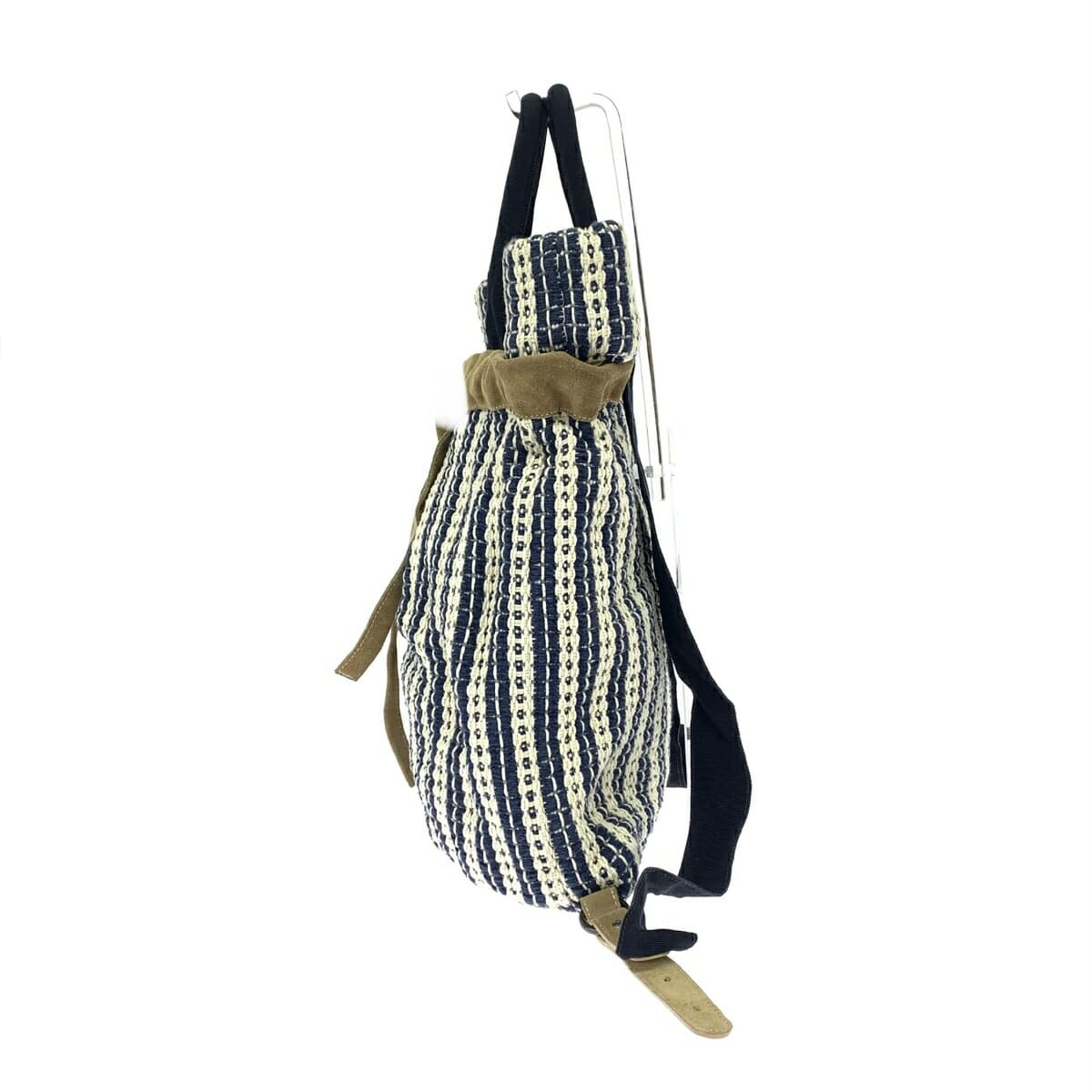 Maria La Rosa 2WAY Backpack Woven / Made in Italy / Cotton Navy Unisex 2