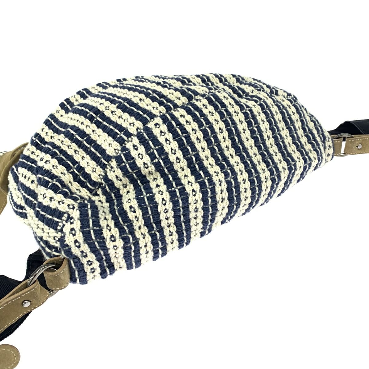 Maria La Rosa 2WAY Backpack Woven / Made in Italy / Cotton Navy Unisex 4