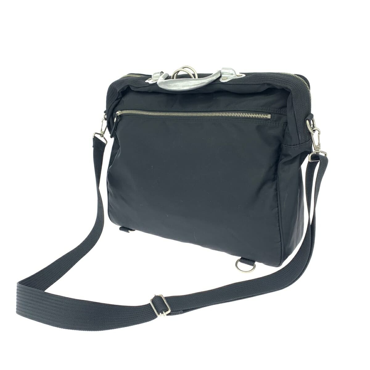 JEAN PAUL GAULTIER Multiway Backpack/Brief JPG Logo/Metal Handle/Nylon Black Unisex 3