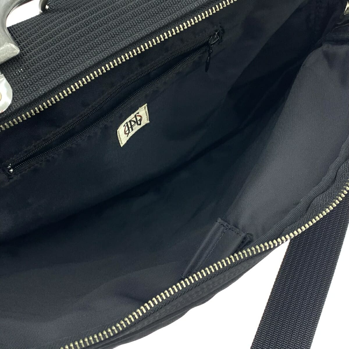 JEAN PAUL GAULTIER Multiway Backpack/Brief JPG Logo/Metal Handle/Nylon Black Unisex 5