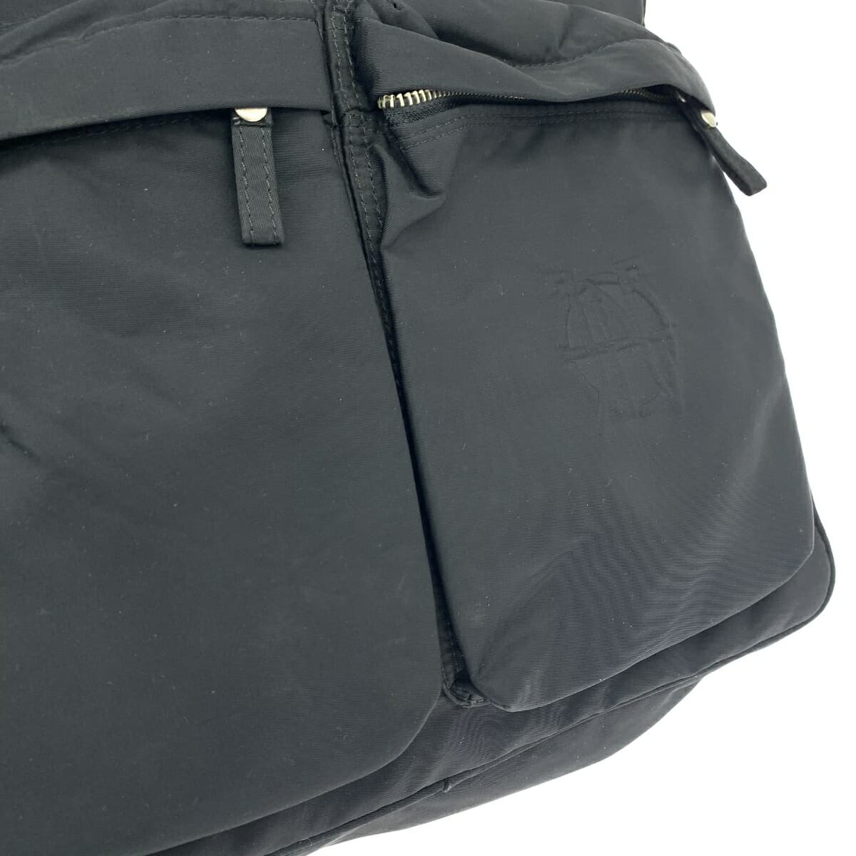 JEAN PAUL GAULTIER Multiway Backpack/Brief JPG Logo/Metal Handle/Nylon Black Unisex 8