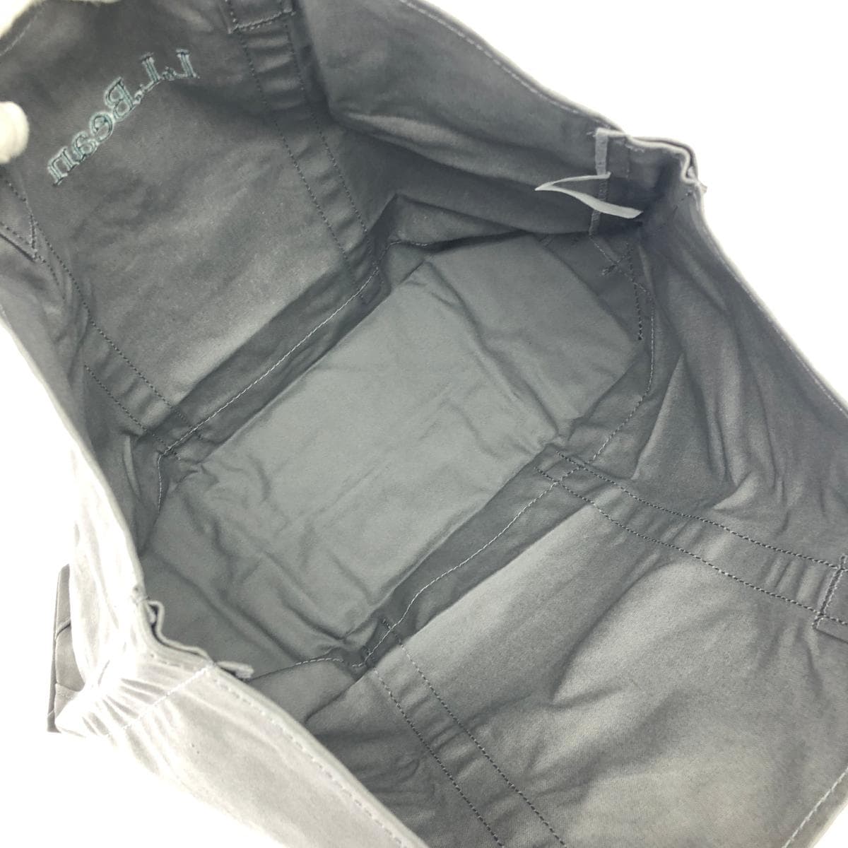 L.L.Bean Grocery Tote in Good Condition - Logo/Canvas - Gray - Unisex 6