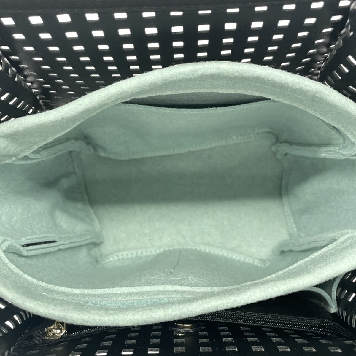 PELLE BORSA 2WAY Bag / Anmika Excellent Condition Punching Leather Black Women's 5