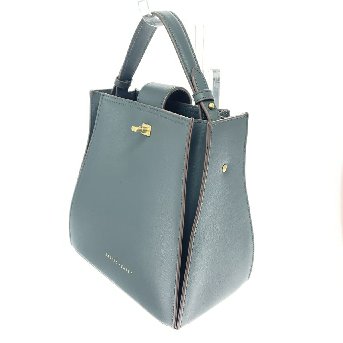 Samuel Ashley 2WAY Bag Leather Blue Women's 3