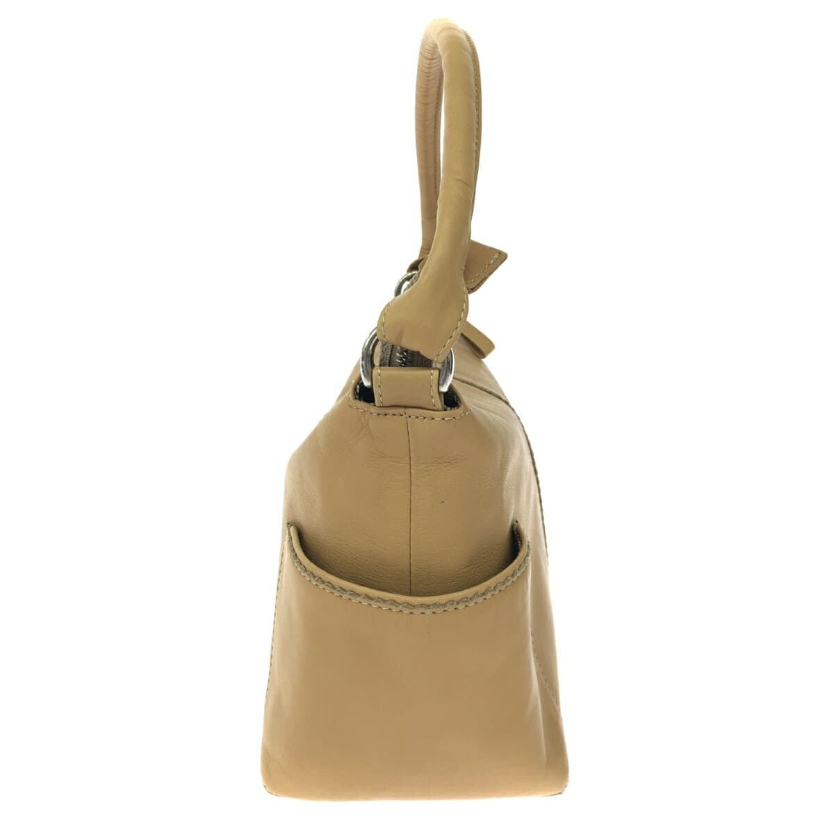 Fresca (Ginza Yoshinoya) Fresca One-Shoulder Bag Leather Beige Women's 2