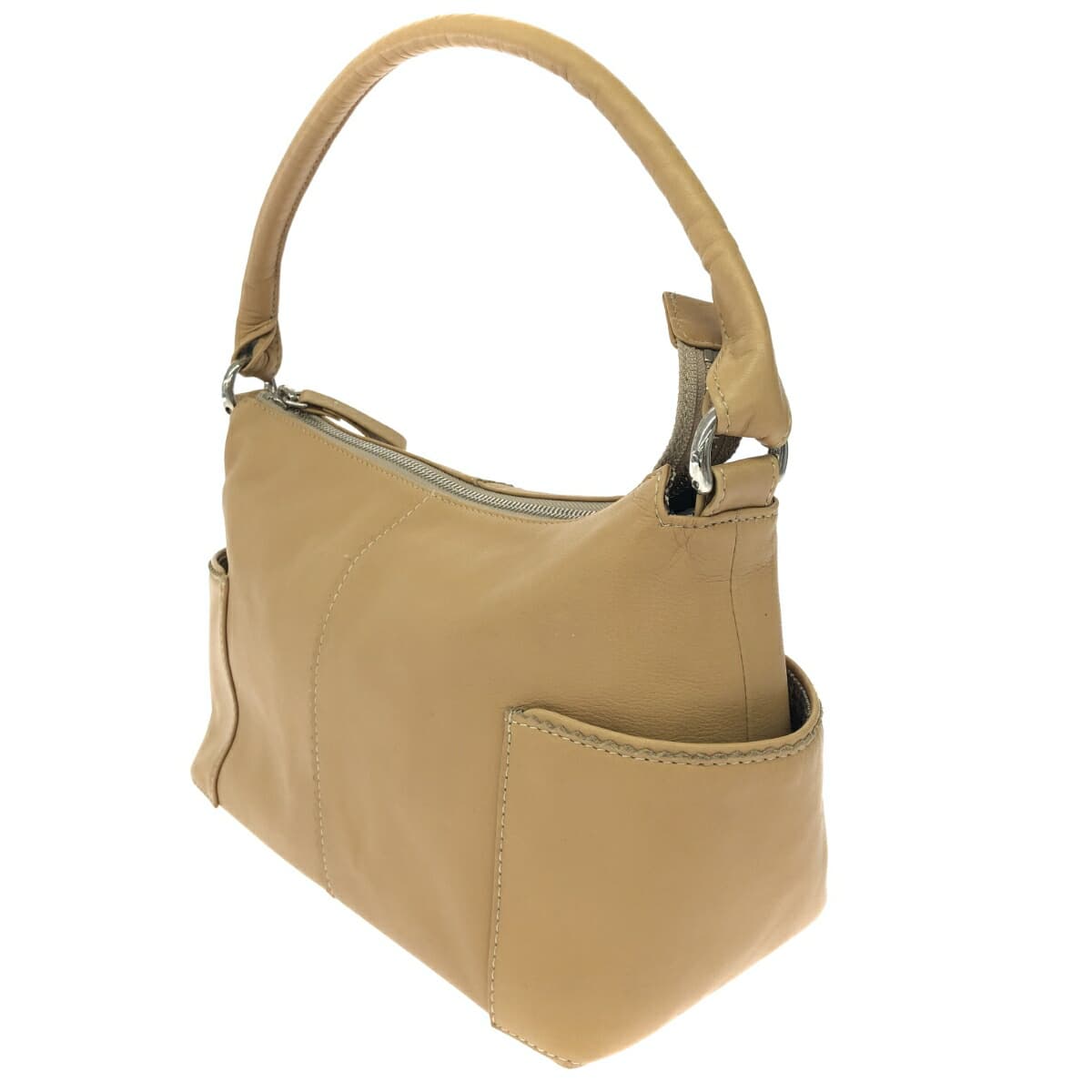 Fresca (Ginza Yoshinoya) Fresca One-Shoulder Bag Leather Beige Women's 3