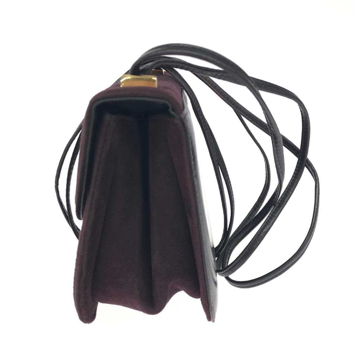 Bruno Magli shoulder bag, suede, bordeaux, ladies 2