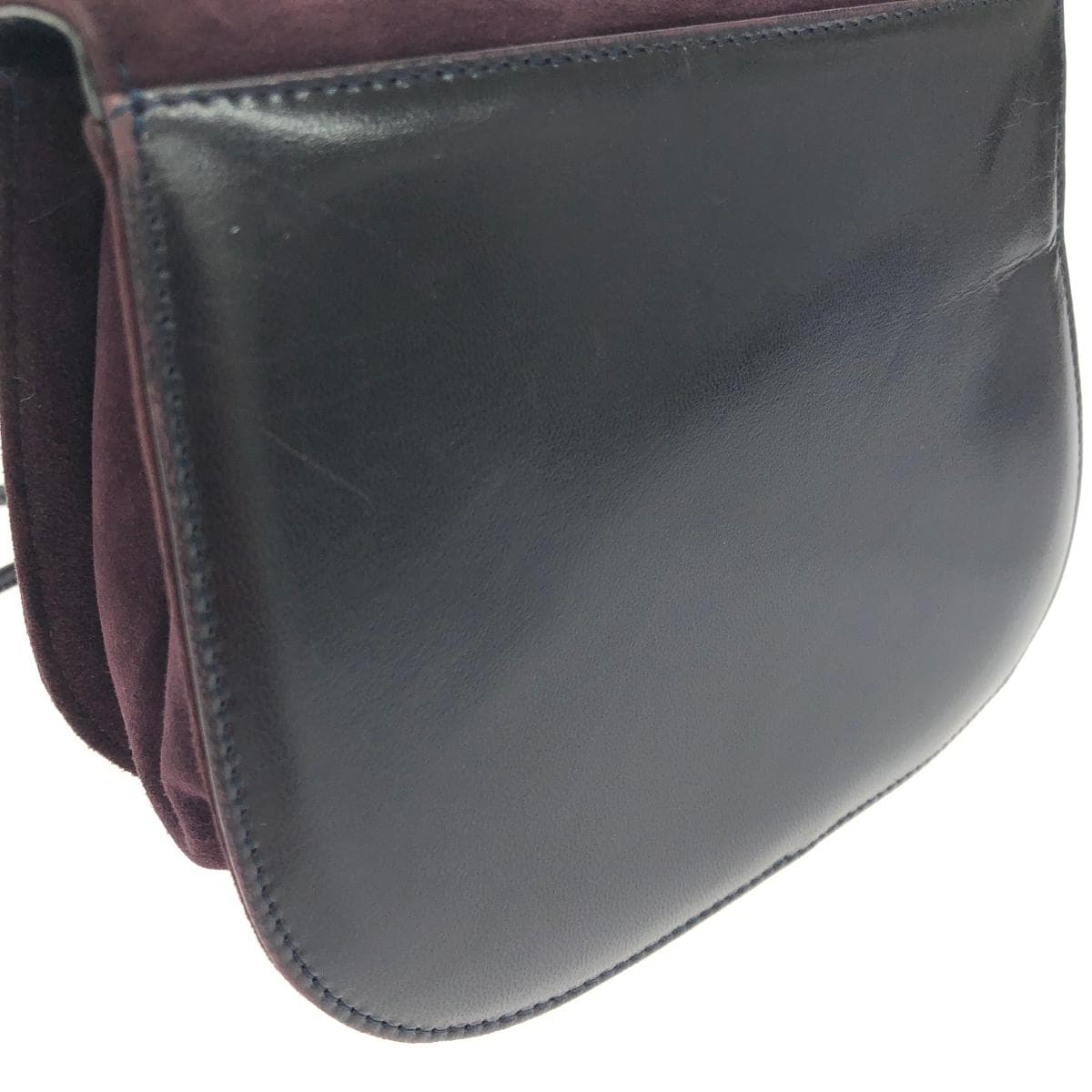 Bruno Magli shoulder bag, suede, bordeaux, ladies 7